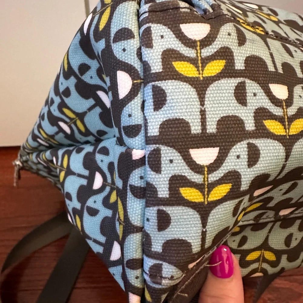 Nicky James EUC Elephant print backpack top handle purse - Picture 4 of 16